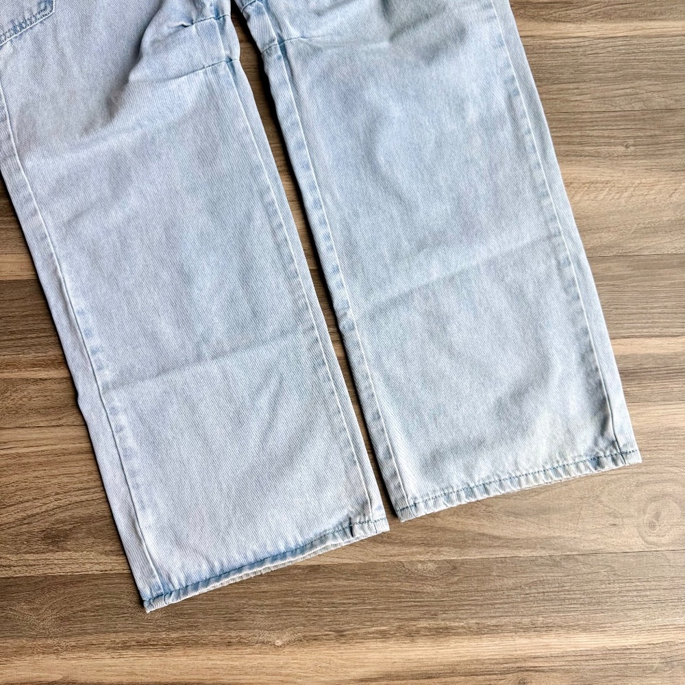 Princess Polly Miami Vice Light Wash Utility Cargo Denim Pants‎ Size 6 - Picture 7 of 14